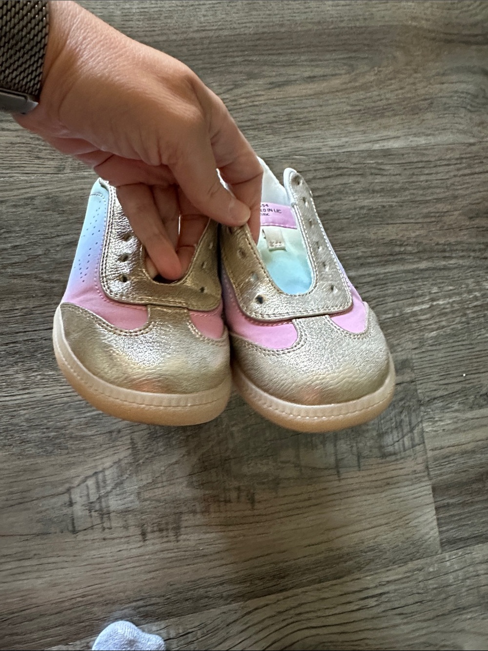 Steve Madden Kids Pastel Pink, Mint & Cream Slip-On Sneakers
